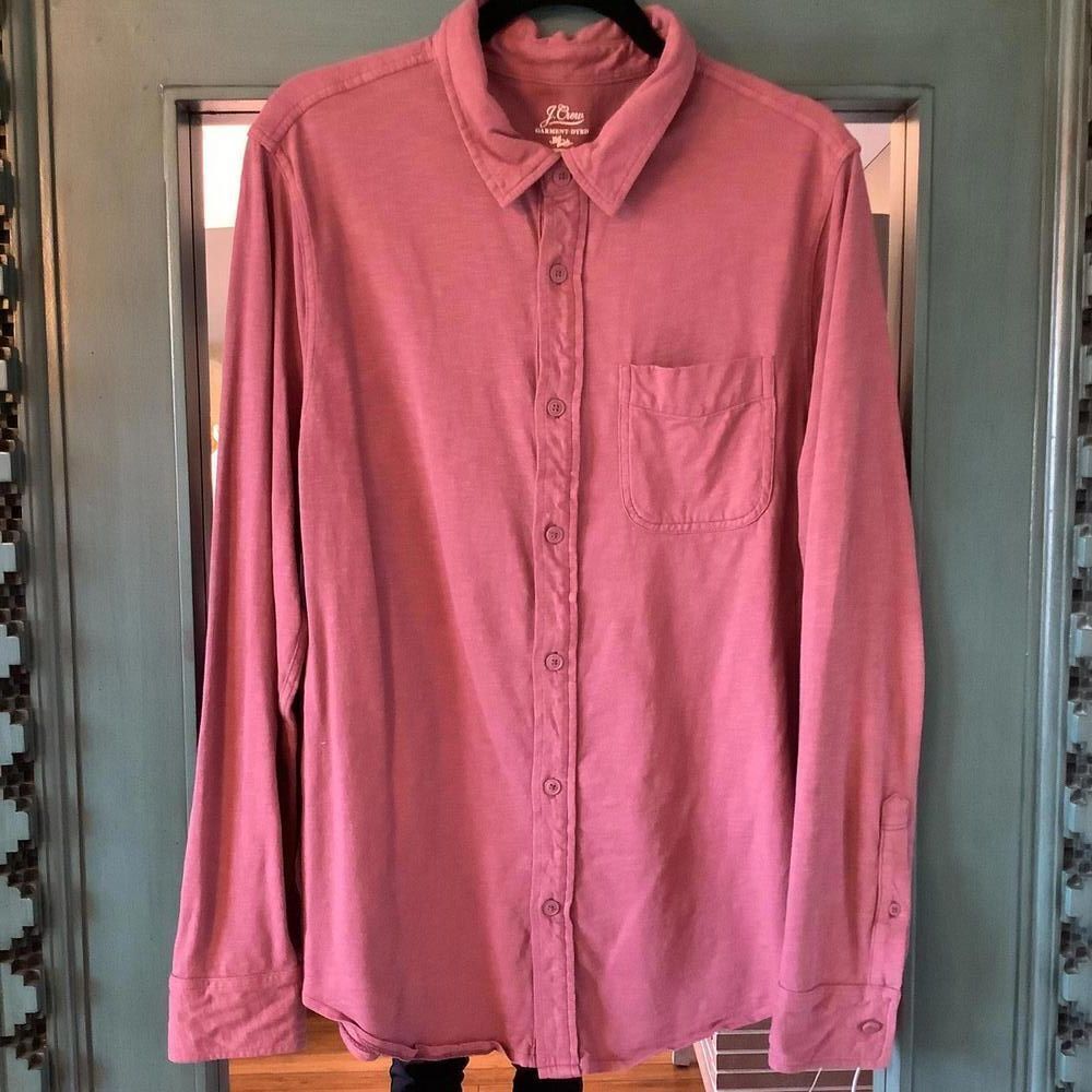 J.Crew Garment-Dyed Button-Up Shirt - Stylish Casual Wear